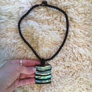 Abalone shell necklace